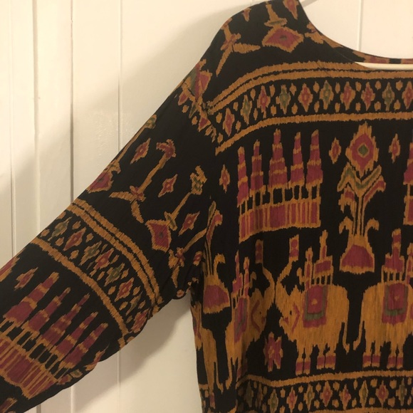 Rabbit Rabbit Rabbit Designs Elephant Print Blouse 18W - Picture 3 of 5